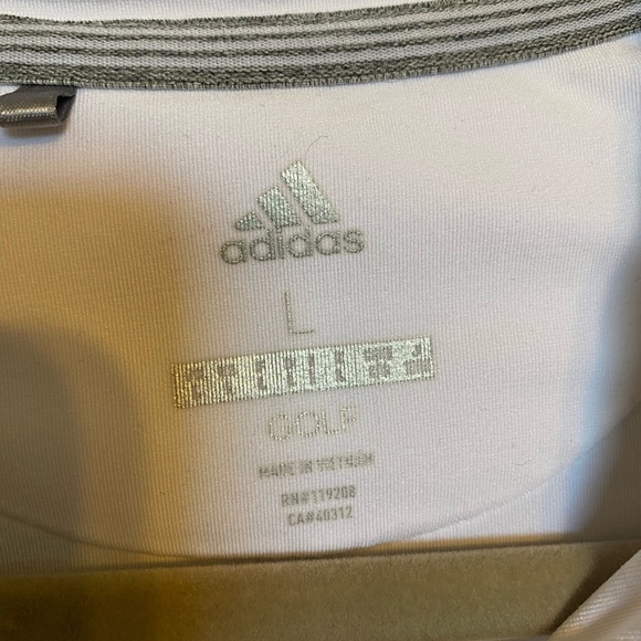 Adidas Golf Shirt Womens Large White - Picture 2 of 4